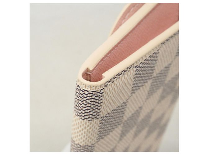 Louis Vuitton Damier Azur Portefeuille Emilie Long Wallet Rosa - vista 6