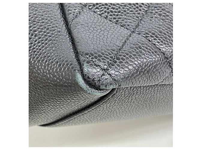 Bolso Tote Chanel de piel de becerro granulada negra Negro - vista 6