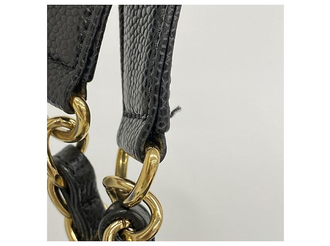 Bolso Tote Chanel de piel de becerro granulada negra Negro - vista 8