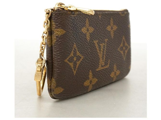 Louis Vuitton Monogram Pochette Clé M62650 Coin Case Castaño - vista 2