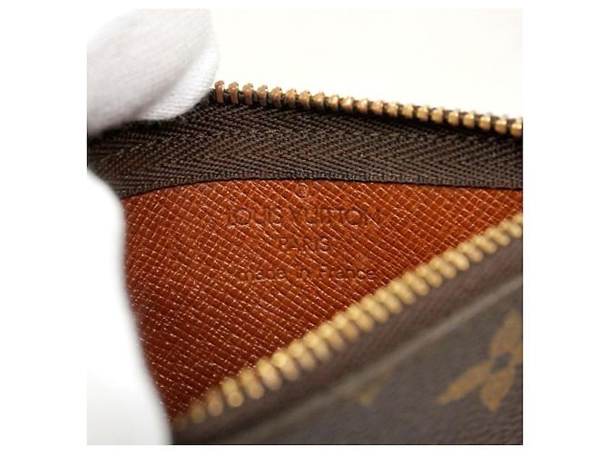 Louis Vuitton Monogram Pochette Clé M62650 Coin Case Castaño - vista 5
