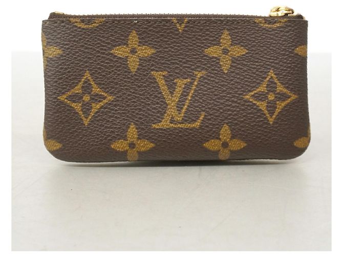 Louis Vuitton Monogram Pochette Clé M62650 Coin Case Castaño - vista 9