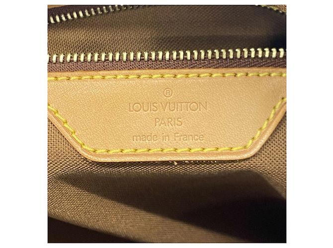 Bolso Cabas Mezzo Monogram Louis Vuitton Castaño - vista 5