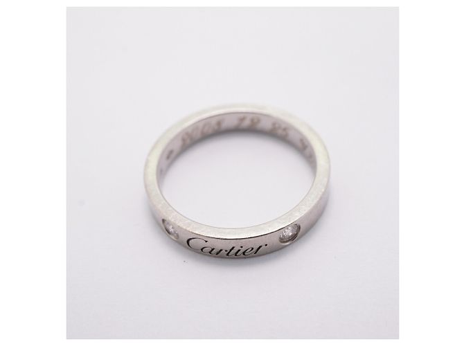 Cartier C de Ring aus Platin und Diamanten - Ansicht 3