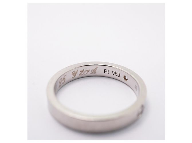 Cartier C de Ring aus Platin und Diamanten - Ansicht 8