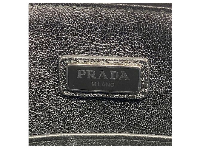 Pochette Prada en cuir Saffiano Noir - vue 5