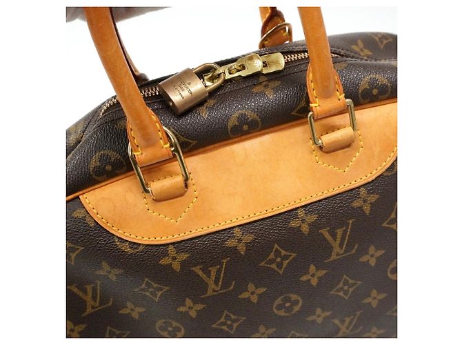 Bolso Louis Vuitton Monogram Deauville Castaño - vista 10