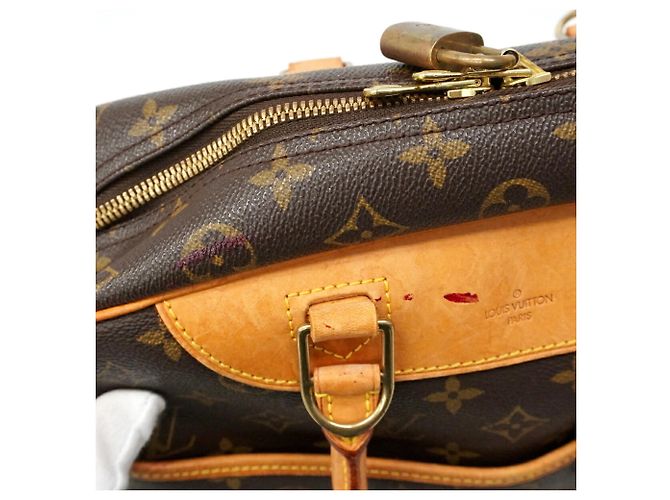 Bolso Louis Vuitton Monogram Deauville Castaño - vista 7