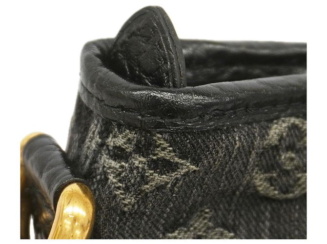 Louis Vuitton Monogram Denim Neo Cavie MM Handtasche Schwarz - Ansicht 6