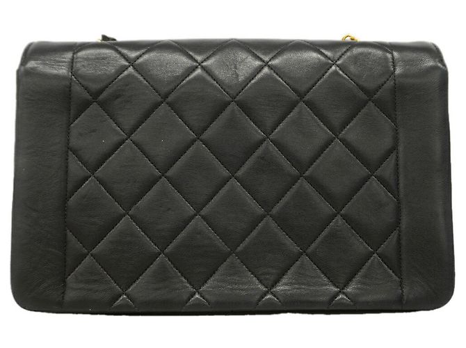 Chanel Diana Chain Schultertasche Schwarz - Ansicht 10
