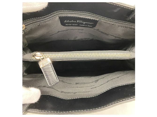 Borsa Tote Salvatore Ferragamo in pelle nera Nero - vista 4
