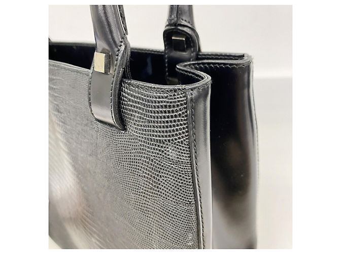 Borsa Tote Salvatore Ferragamo in pelle nera Nero - vista 8