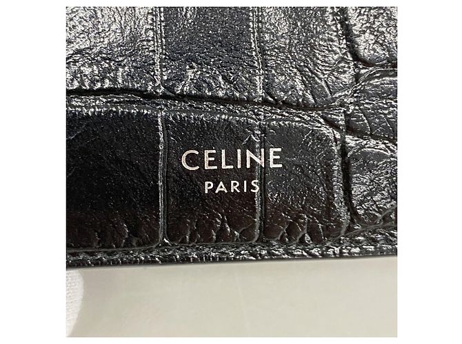 Céline Celine Black Leather Bi-fold Wallet - view 4