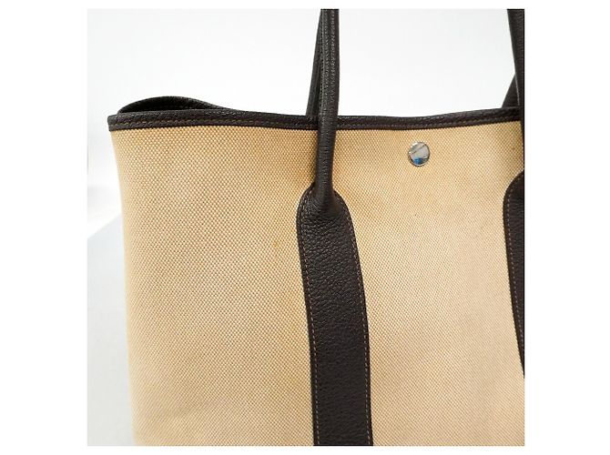 Hermès Sac Cabas Hermes Garden PM Marron - vue 10
