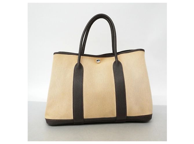 Hermès Sac Cabas Hermes Garden PM Marron - vue 12