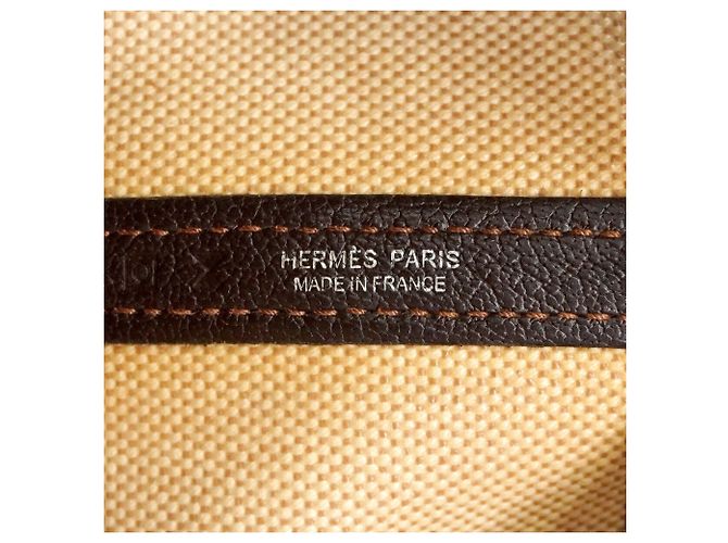 Hermès Sac Cabas Hermes Garden PM Marron - vue 5