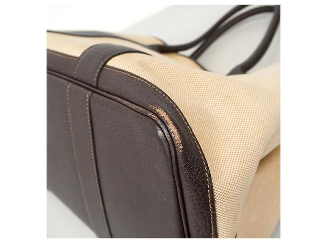 Hermès Sac Cabas Hermes Garden PM Marron - vue 6