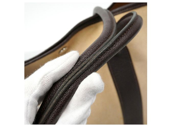 Hermès Sac Cabas Hermes Garden PM Marron - vue 9