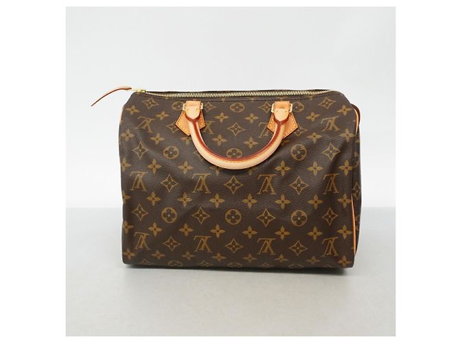 Borsa Louis Vuitton Monogram Speedy 30 Marrone - vista 10