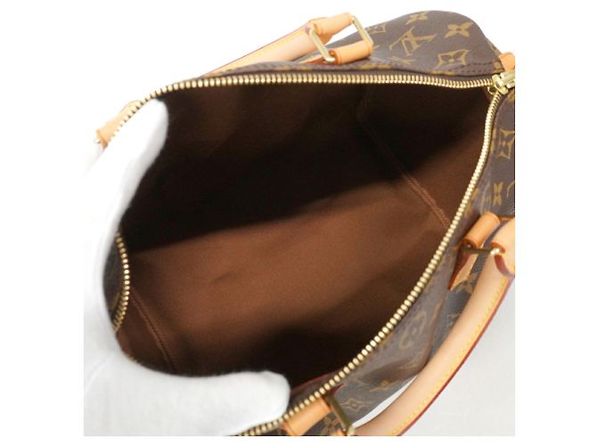 Borsa Louis Vuitton Monogram Speedy 30 Marrone - vista 4