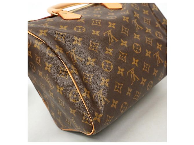 Borsa Louis Vuitton Monogram Speedy 30 Marrone - vista 7