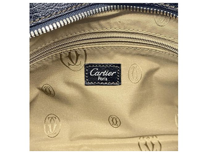 Borsa in pelle Cartier Marcello Nero - vista 5