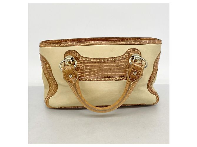 Céline Sac à main en cuir Celine Boogie Bag Marron - vue 11