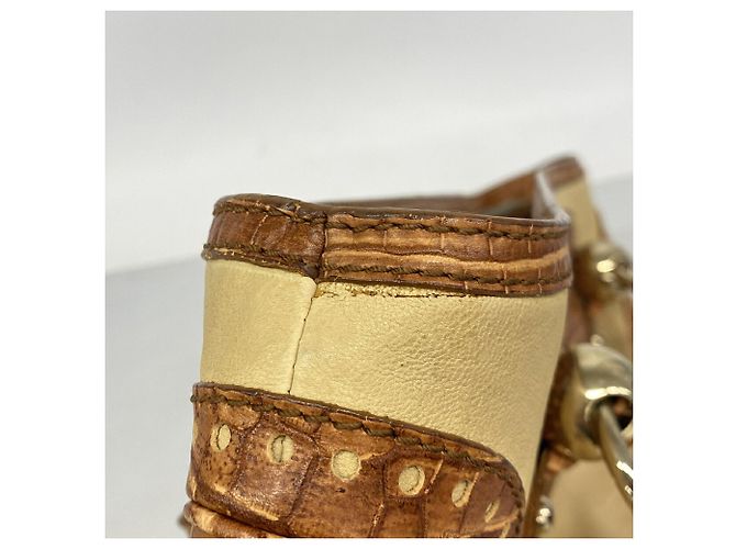 Céline Sac à main en cuir Celine Boogie Bag Marron - vue 7