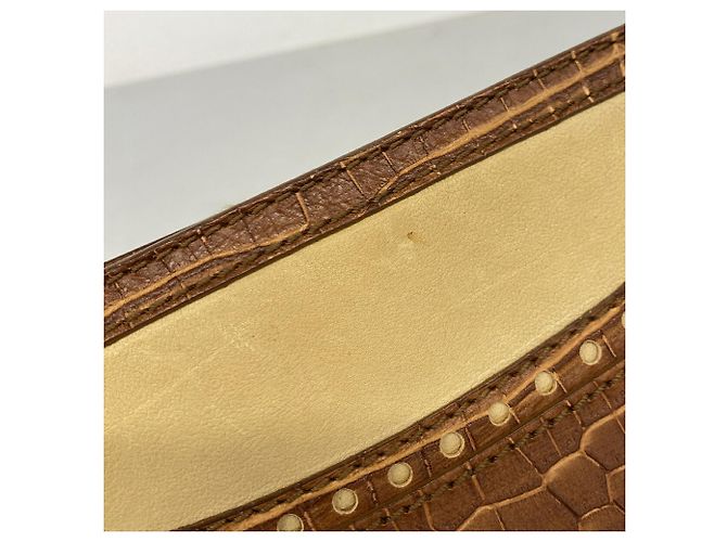 Céline Sac à main en cuir Celine Boogie Bag Marron - vue 9