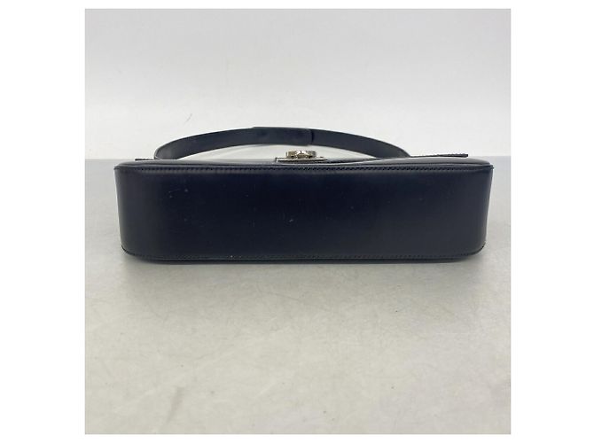Borsa a tracolla in pelle Gancini Salvatore Ferragamo Nero - vista 3