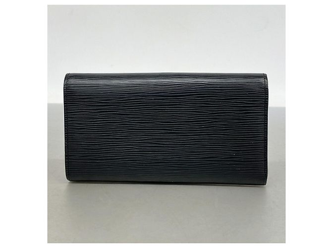 Cartera larga Louis Vuitton de cuero Epi Negro - vista 10