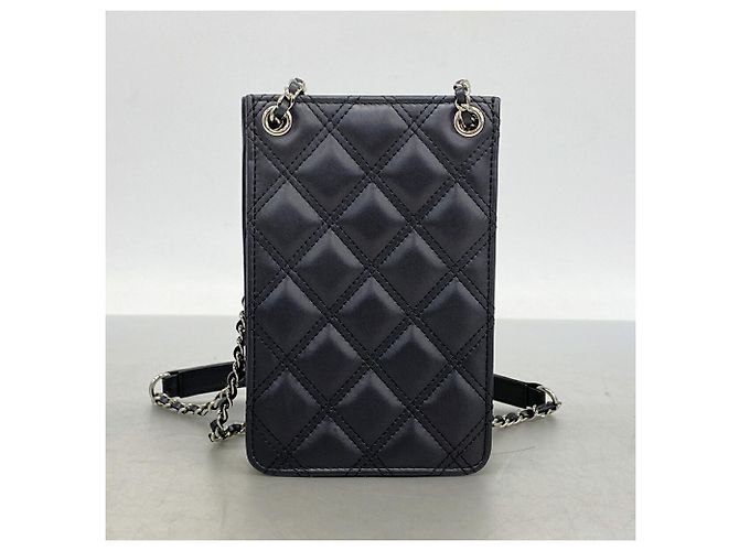 Chanel Matelassé Schultertasche mit Kette Schwarz - Ansicht 9