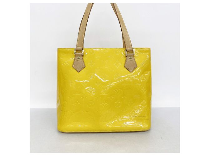Bolso Tote Louis Vuitton Vernis Houston Amarillo - vista 11