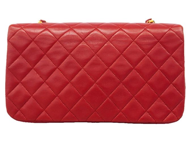 Borsa a tracolla con catena Chanel Matelassé Rosso - vista 11