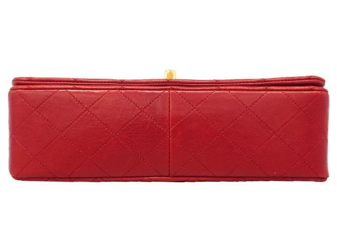 Borsa a tracolla con catena Chanel Matelassé Rosso - vista 3