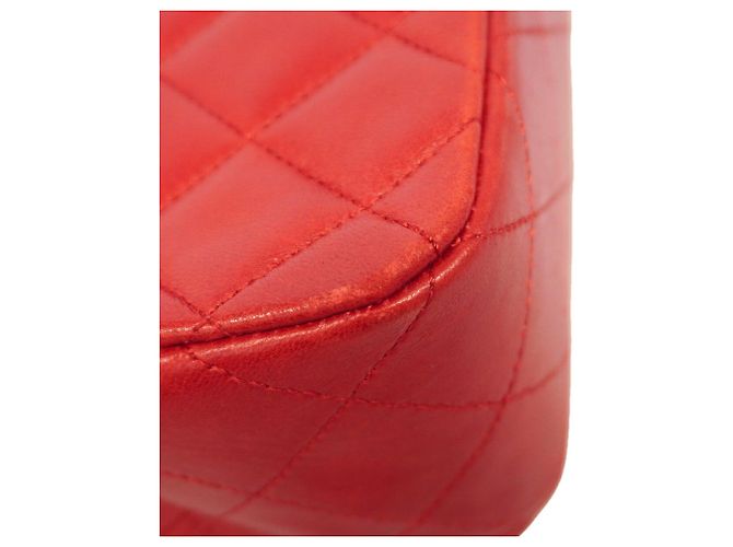 Borsa a tracolla con catena Chanel Matelassé Rosso - vista 6