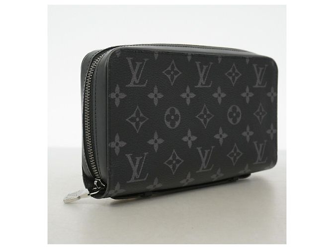 Louis Vuitton Monogram Eclipse Zippy XL Long Wallet Black - view 2