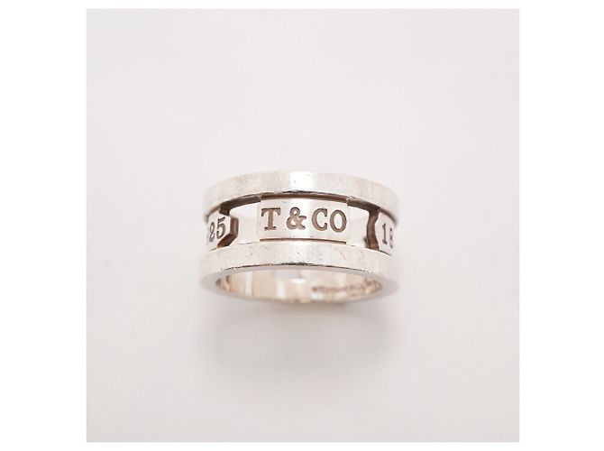 Autre Marque Anello Tiffany & Co. 1837 Element Band in Argento 925 - vista 2