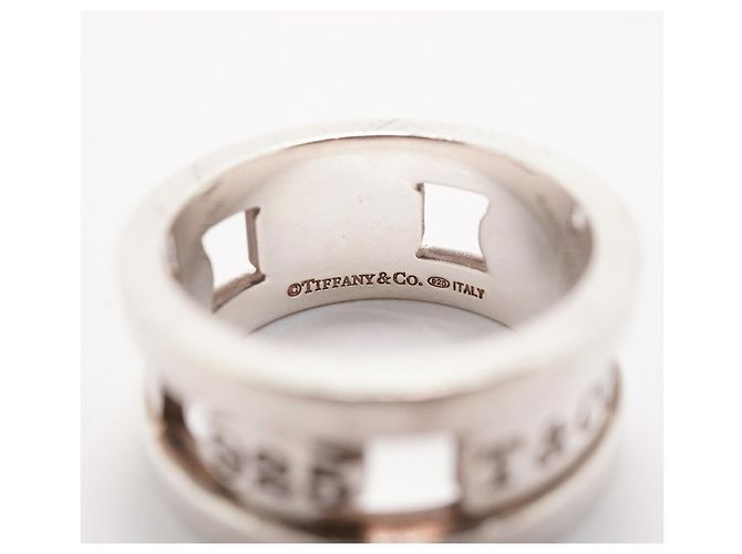 Autre Marque Anello Tiffany & Co. 1837 Element Band in Argento 925 - vista 4