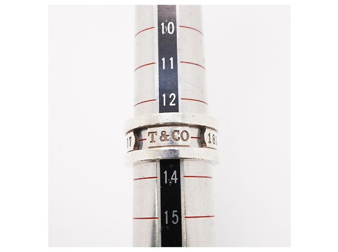 Autre Marque Anello Tiffany & Co. 1837 Element Band in Argento 925 - vista 5