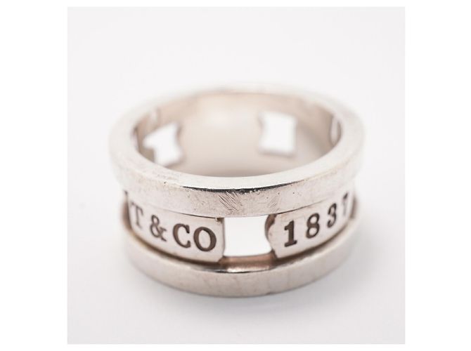 Autre Marque Anello Tiffany & Co. 1837 Element Band in Argento 925 - vista 8
