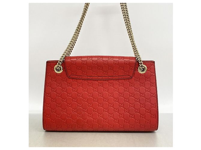 Borsa a tracolla Gucci in pelle rossa Rosso - vista 12