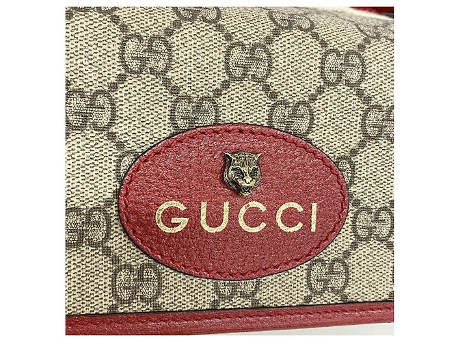 Borsello da vita Gucci GG Supreme Neo Marrone Bordò - vista 9