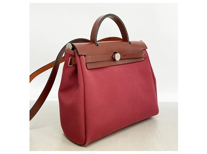 Hermès Borsa Hermes Herbag Zip PM Rosso - vista 2