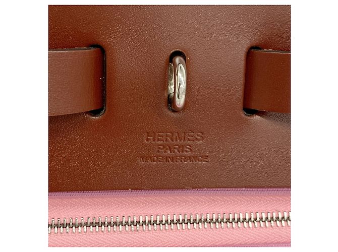 Hermès Borsa Hermes Herbag Zip PM Rosso - vista 5