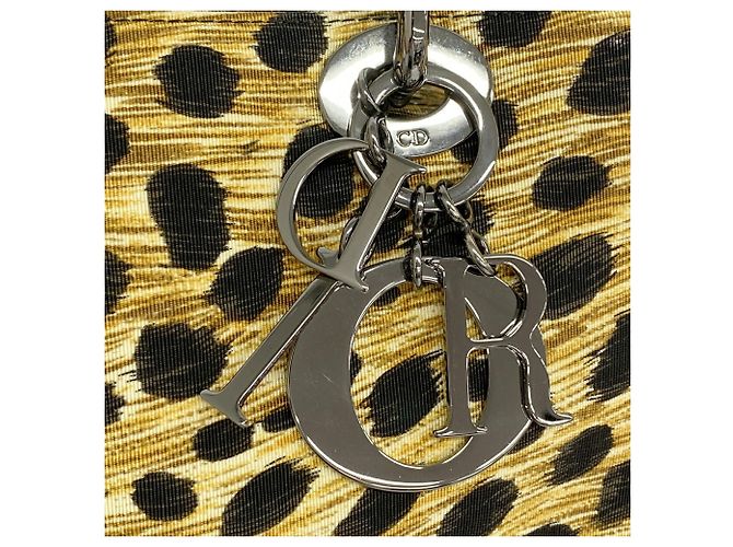 Borsa Christian Dior con stampa leopardata Marrone Nero - vista 10
