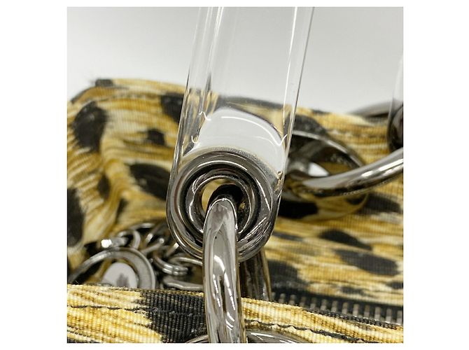 Borsa Christian Dior con stampa leopardata Marrone Nero - vista 8