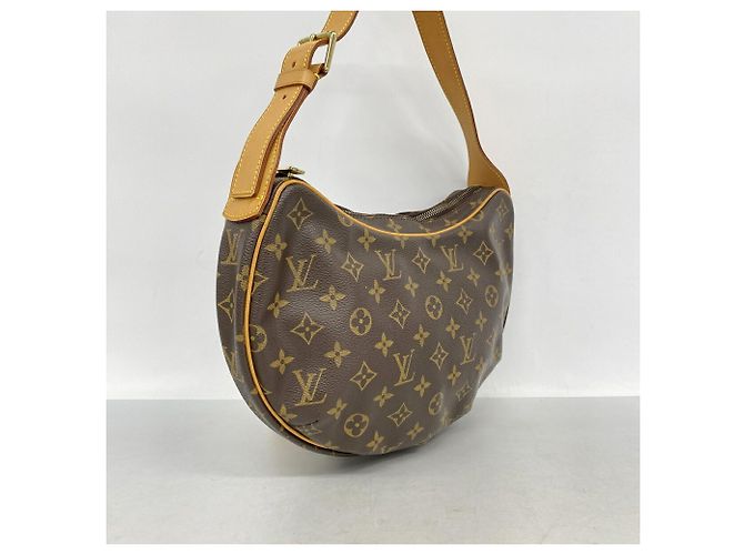 Borsa a tracolla Louis Vuitton Monogram Croissant MM Marrone - vista 2