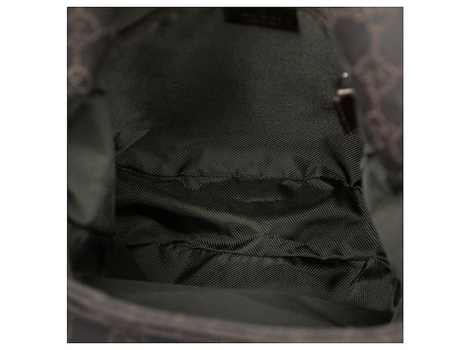 Borsa a tracolla Gucci in tela GG marrone Marrone scuro - vista 4