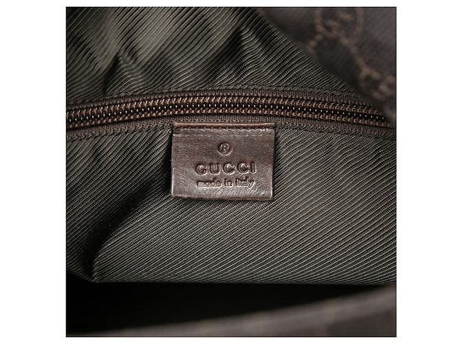 Borsa a tracolla Gucci in tela GG marrone Marrone scuro - vista 5